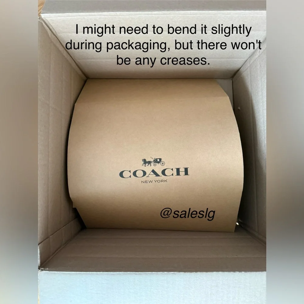 Coach Packaging Supplies medium-sized packaging set for Small-medium size bags